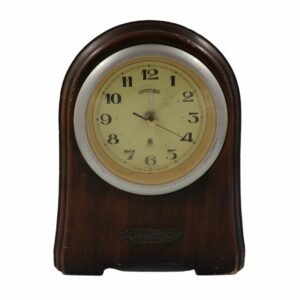 ساعة ومنبه قديمة خشبية من سيتزن