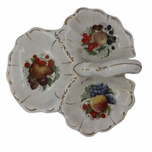 Antique Old glass fruits holder