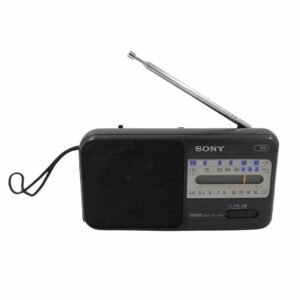 راديو قديم مشغل ثلاث اشارات من سوني موديل اي سي اف 565