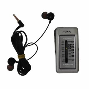 راديو من سوبر باس قديم حجم صغير مع السماعات