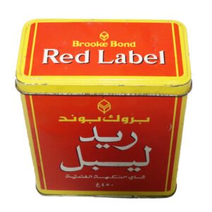 علبة ريد ليبل معدنية