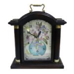 Vintage Old Wooden Clock W/hidden Jewelley Storage Rack