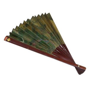 ملهبة هواء محمولة  خشبية برسومات صينية قديمة