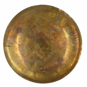 Vintage old small cooper dish with quranic verses