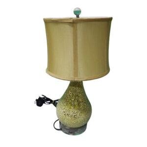 أبجورة طاولة قديمة من الفسيفساء الذهبي مقاس 19.5 انش