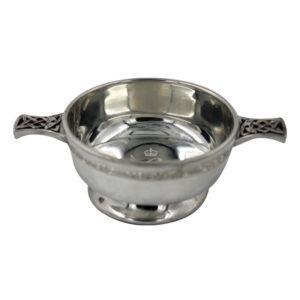 Antique Bowl Pewter Quaich Whisky Tasting Bowl Cup