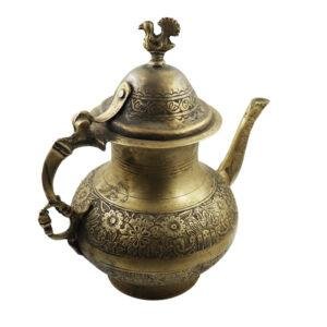 Antique Pots & Pan Middle Eastern Brass Teapot
