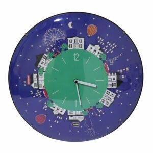 Antique Wall Clock Blue And Green Color for Children