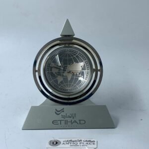 ساعة طاولة من دعايات طيران الاتحاد مع البوكس