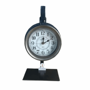 ساعة معلقة مع ستاند للطاولة جميلة للعرض و الديكور