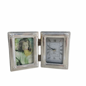 ساعة طاولة ب ارقام رومانية مع برواز