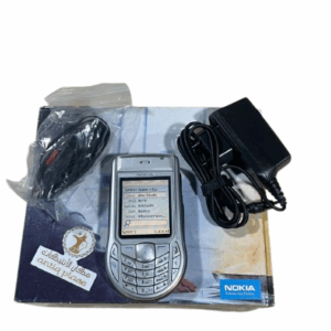 هاتف نوكيا 6630 مخزن شغال مع جميع مرفقاته صناعة فلندا
