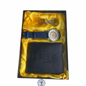 بوكس هدايا قديم مخزن بحالة ممتازة يحتوي على ساعة,محفظة وميدالية